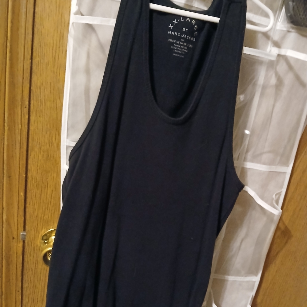 Marc Jacobs men's black classic wifebeater style tank top size XXL